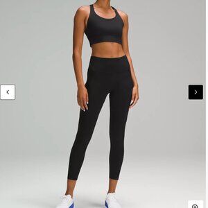Lululemon fast and free cropped tights, black size 6, excellent condition